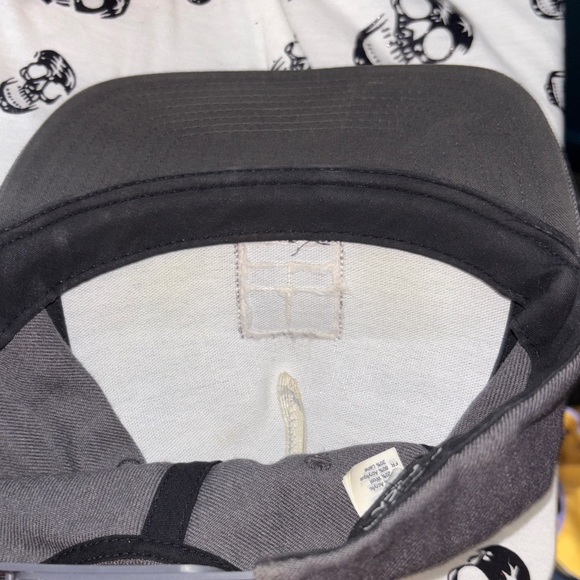 RVCA Charcoal Cap with Leather Patch - Picture 3 of 5